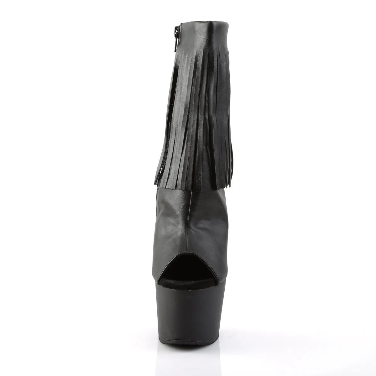 ADORE-1019 Pleaser Black Faux Leather Sexy Platform Shoes (Pole Dancing Heels)