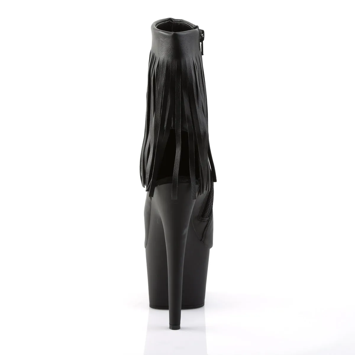 ADORE-1019 Pleaser Black Faux Leather Sexy Platform Shoes (Pole Dancing Heels)