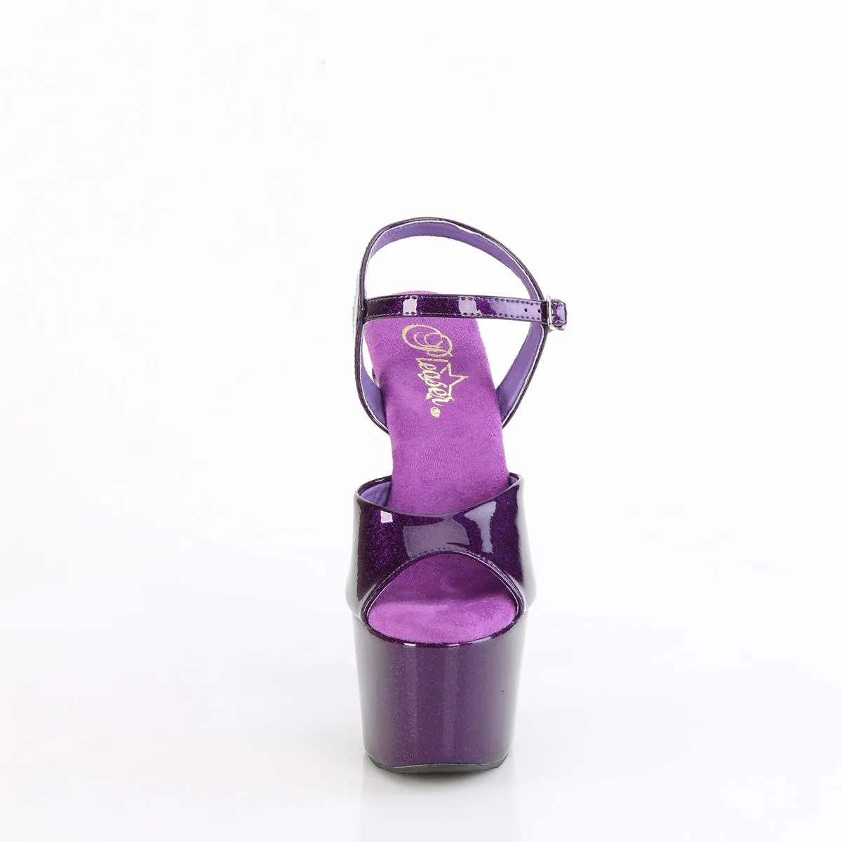 ADORE-709GP Pleaser Purple Glitter Sexy Platform Shoes (Pole Dancing Heels)