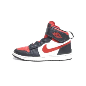 Air Jordan 1 Flyease High-Top Sneakers Leather Black Color For Men