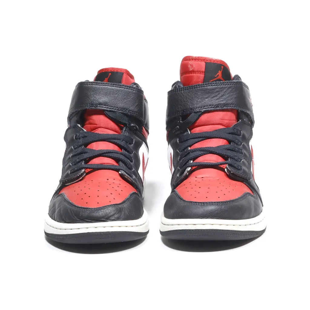 Air Jordan 1 Flyease High-Top Sneakers Leather Black Color For Men