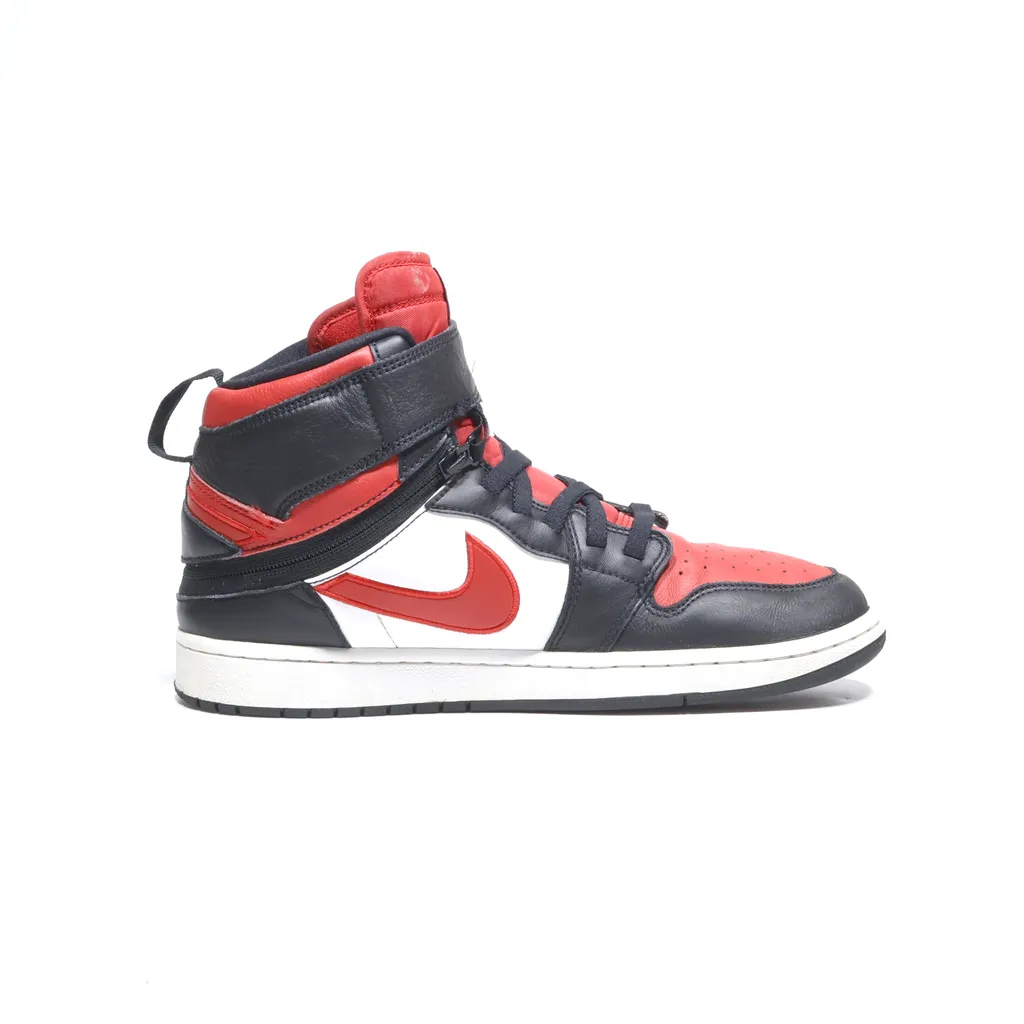 Air Jordan 1 Flyease High-Top Sneakers Leather Black Color For Men
