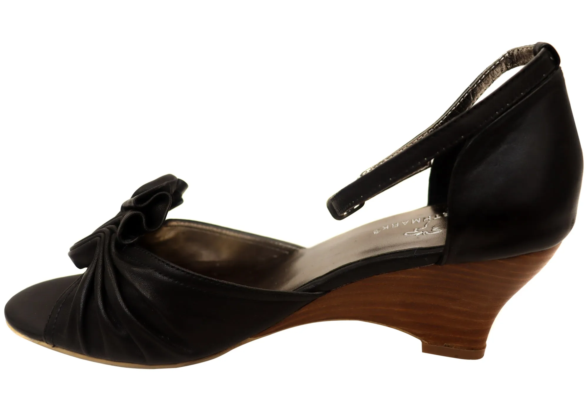 Birthmark Ritika Womens Leather Comfortable Wedge Sandals