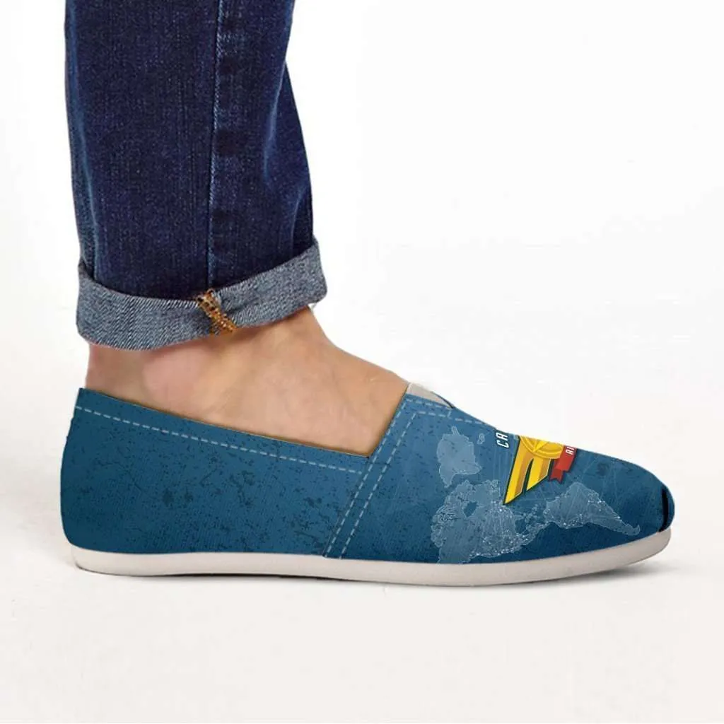 California Air Force Wings Casual Canvas Slip on Shoes Women's Flats
