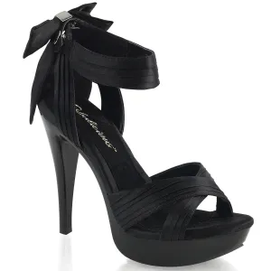 COCKTAIL-568 Fabulicious 5" Cocktail Black Satin Sexy Shoes (High Heels)