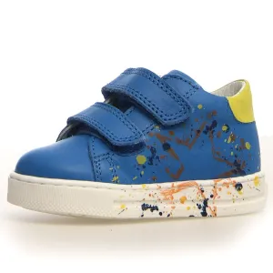 Falcotto Lacus 2 VL Boy's Sneakers - Oltremare/Yellow