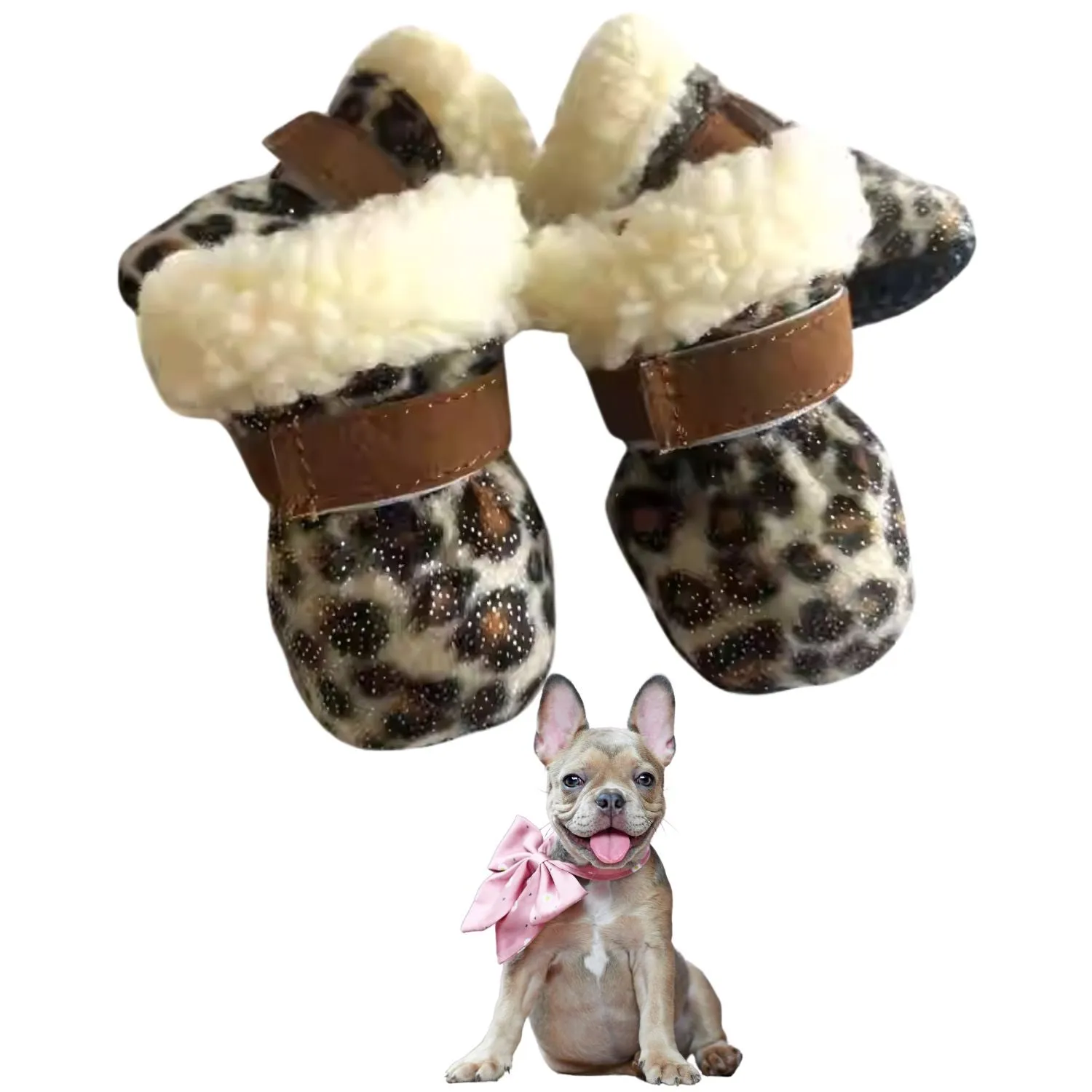LuxePaw Soft Sole French Bulldog Booties – Stylish and Non-Slip