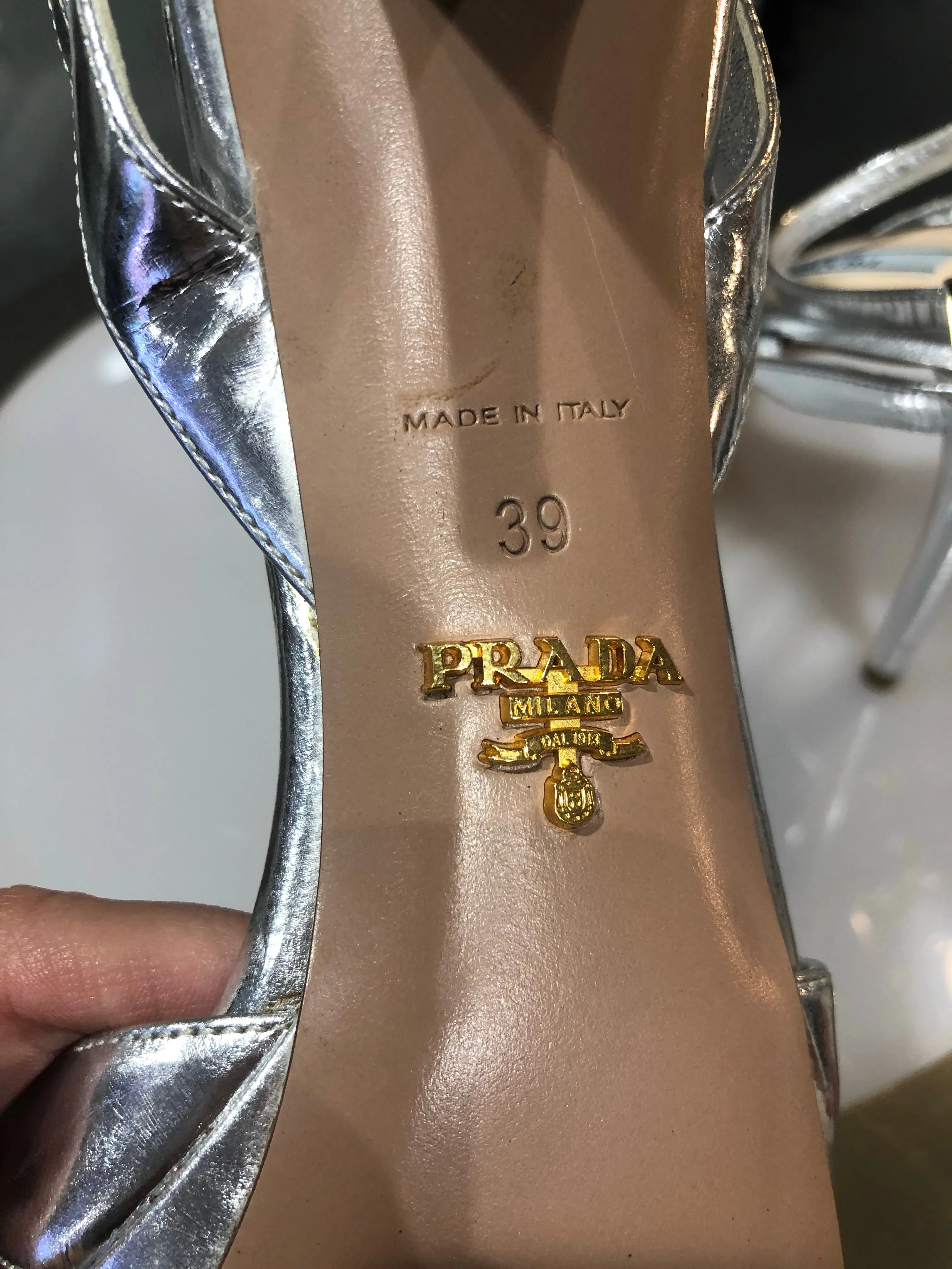 Prada lips and cigarette heels