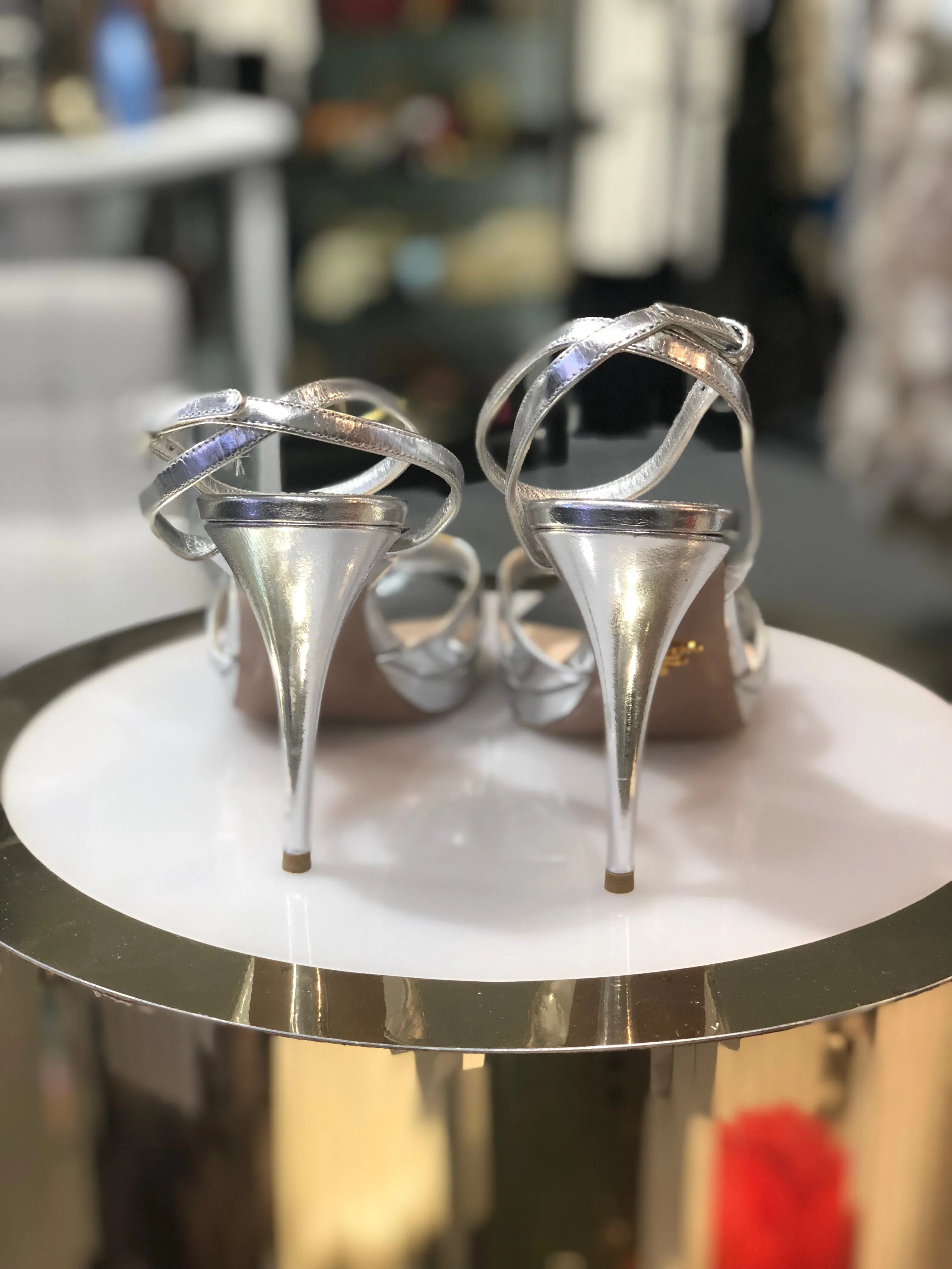 Prada lips and cigarette heels