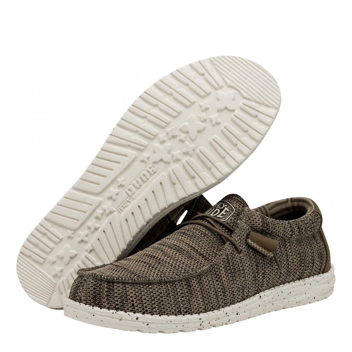 Scarpe Uomo HEY DUDE linea Wally Sox colore Brown 255