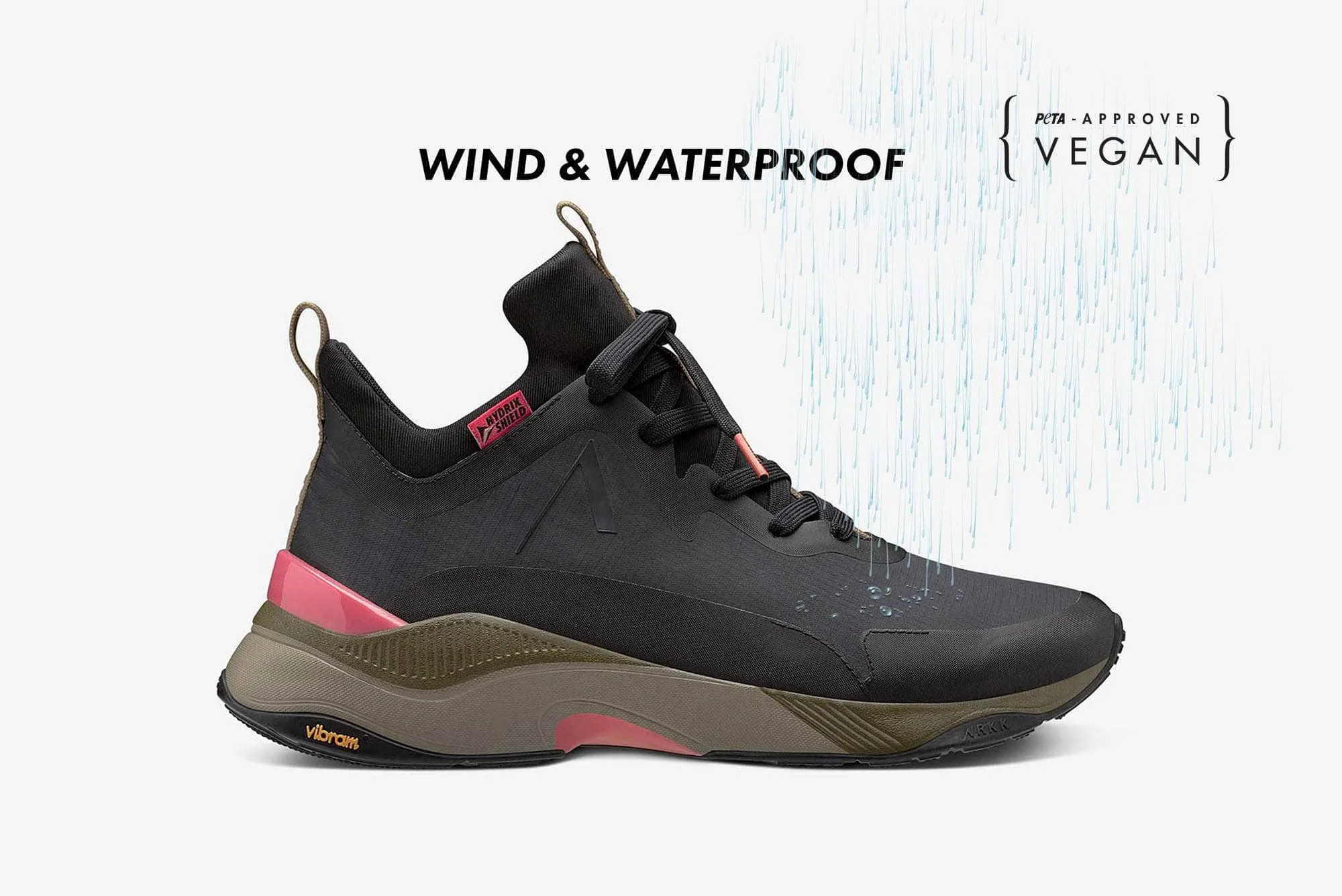 Stormrydr Nylon HL VULKN Vibram | Black Rich Coral | Men